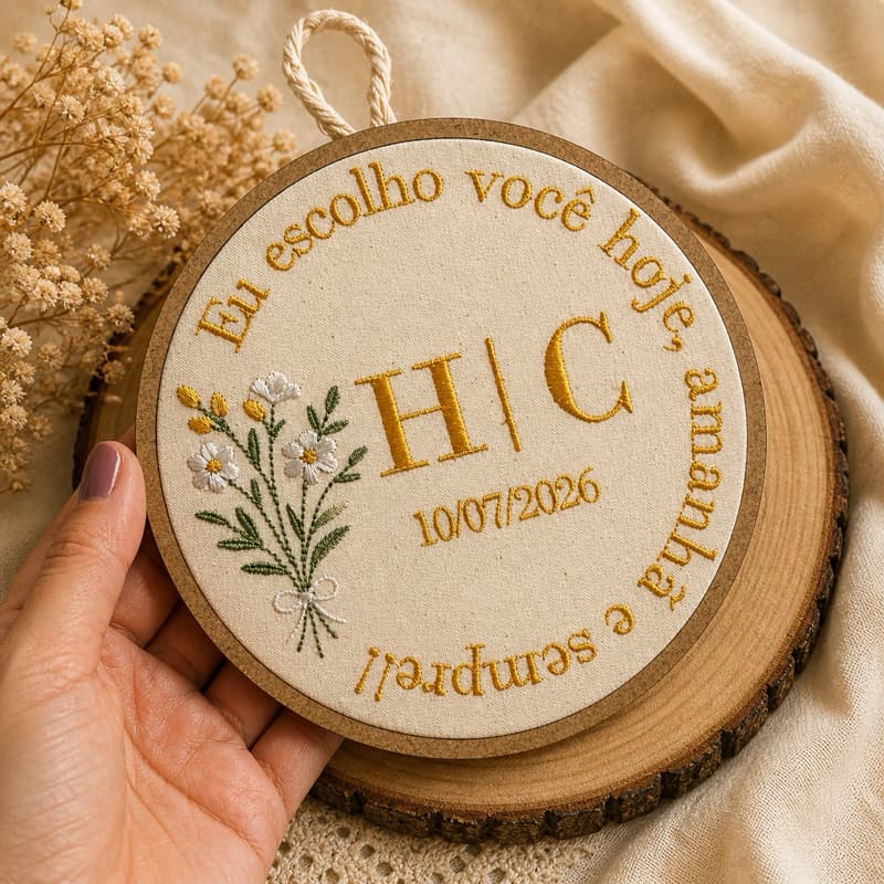 bastidor bordado personalizado casal casamento noivado noivos decorativo