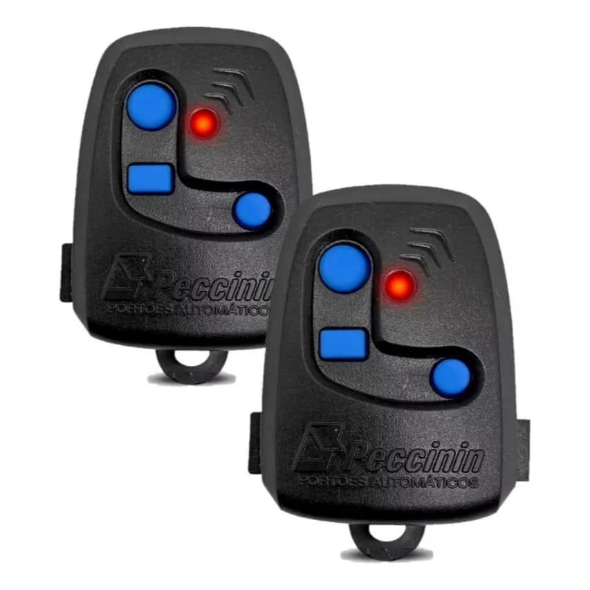 Kit 2 Unidades Controle Remoto Nice Peccinin TX 3C MEMB-100 433MHz Rolling Code DIG Anticlonagem