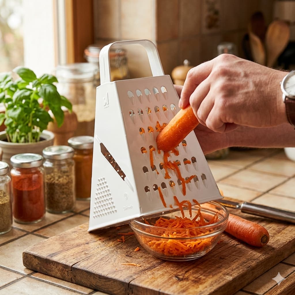 Ralador de Alimentos 4 Faces Multiuso para Legumes Queijo Frutas e Vegetais Nitron
