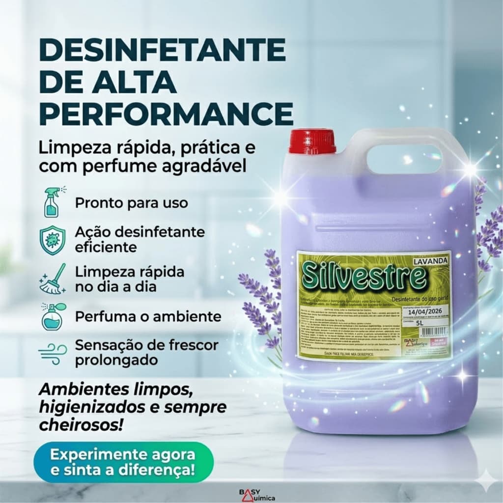 Desinfetante Perfumado Basy Brill 5L