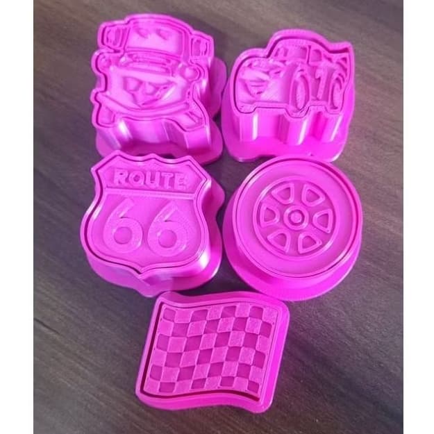 Ejetor e Modelador Para Modelar Massas, Doces e Brigadeiros | Ejetor Relâmpago Mcqueen Carros| Molde Para Doces de Festa