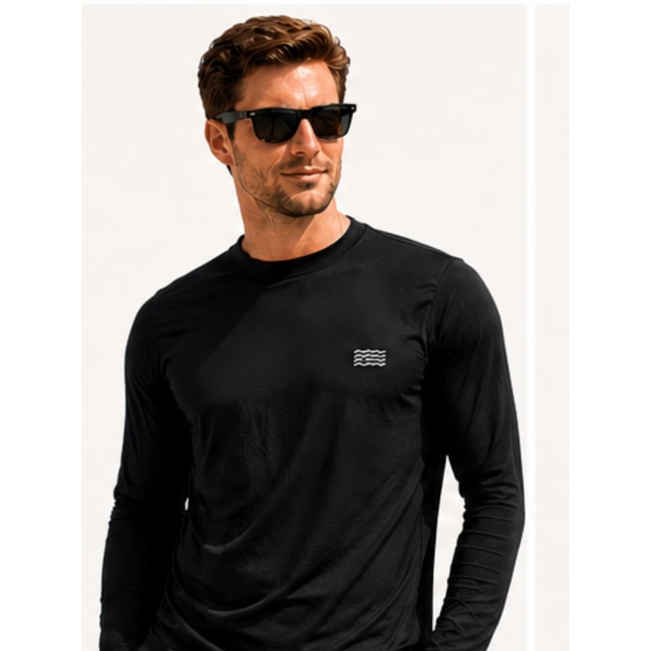 Camisa Proteção Solar Masculina UV50+ Manga Longa Leve e Respirável Poliamida