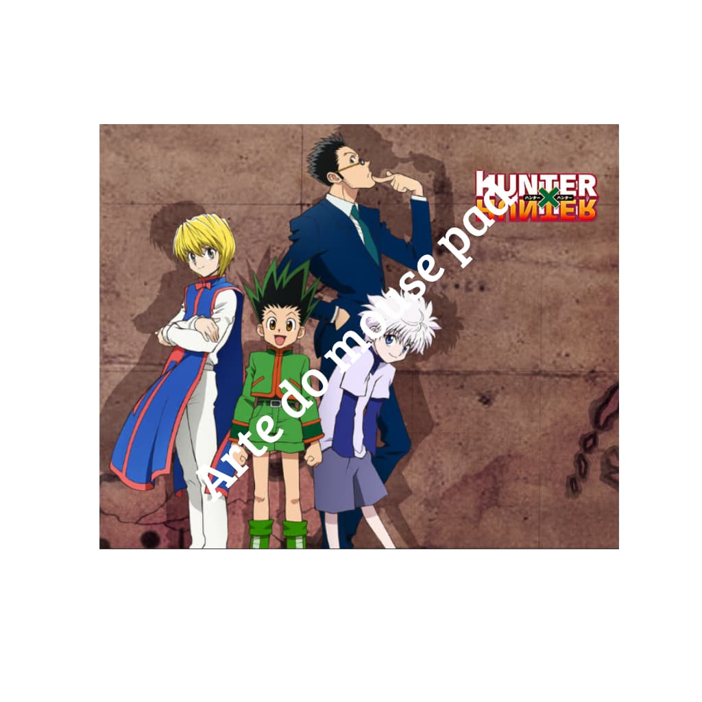 Mouse Pad Hunter x Hunter Personalizado Nome Gon Killua Hisoka Anime Otaku Gamers Presente
