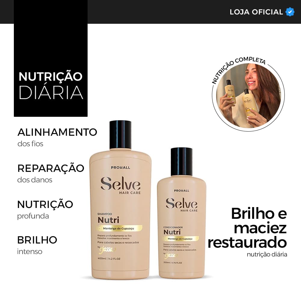 Kit Nutritivo que Disciplina e dá Vida Nova aos Fios Secos e Sem Brilho