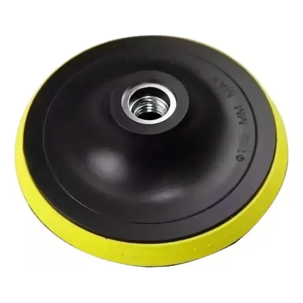 Kit 4 Base Suporte Lixa Velcro 115mm Rosca M14 + Adaptador