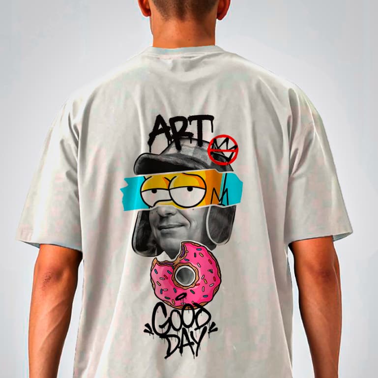 Camiseta GOOD DAY CHAVES SIMPSONS Streetwear 100% Algodão Masculina e Feminina Unissex Premium