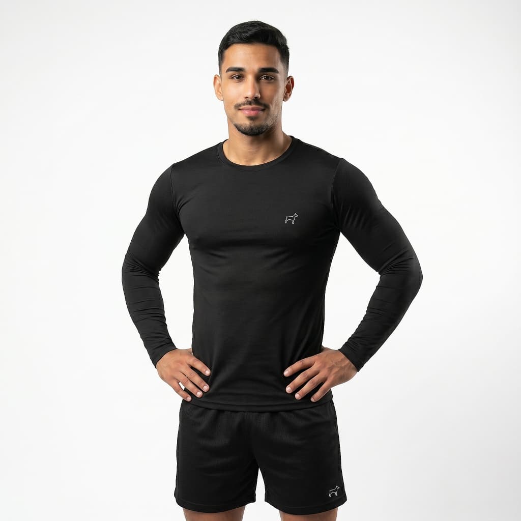 Camisa Manga Longa Térmica Masculina Segunda Pele UV 50+ Parvori