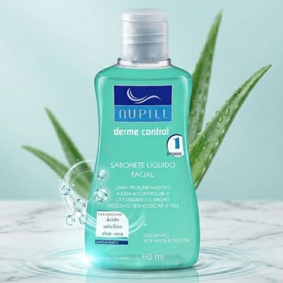 Sabonete Líquido 60ml Nupill Derme Control Facial