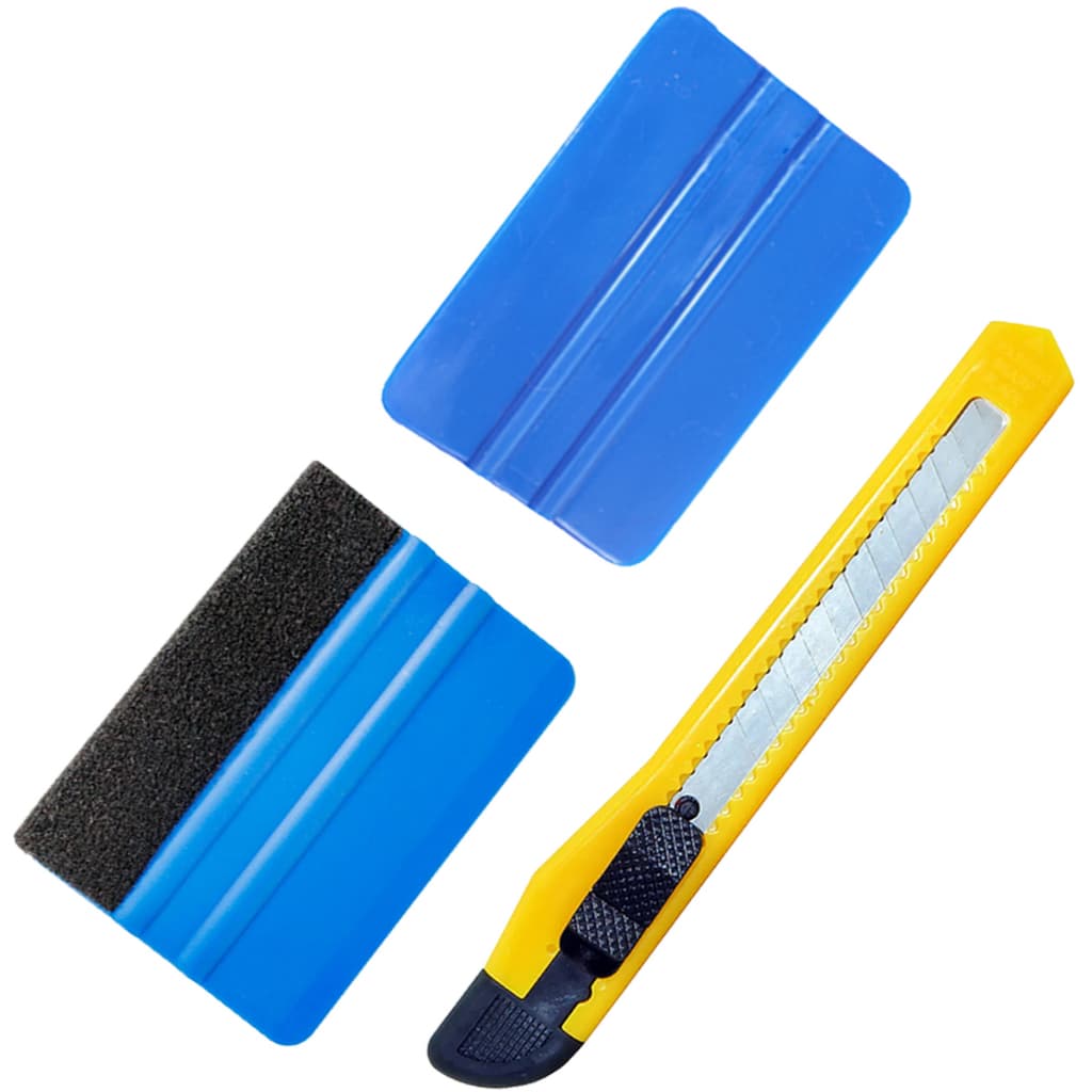 Kit Estilete Profissional e Espátula Para Aplicar Adesivo Vinil Plotagem Adesivagem Envelopamento