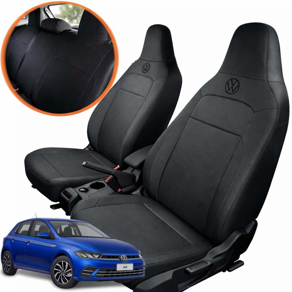 Capa De Bancos Automotivos Carro Em Couro Sob Medida Volkswagen Novo Polo 2023 A 2026