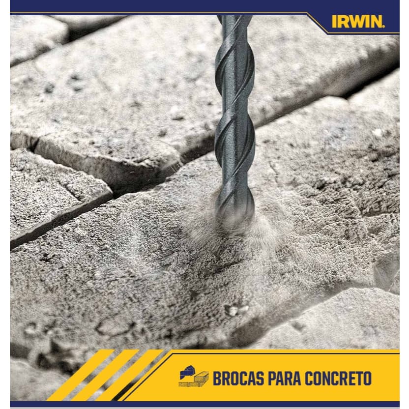 Broca Irwin Parede Concreto Widea 6 8 10 12