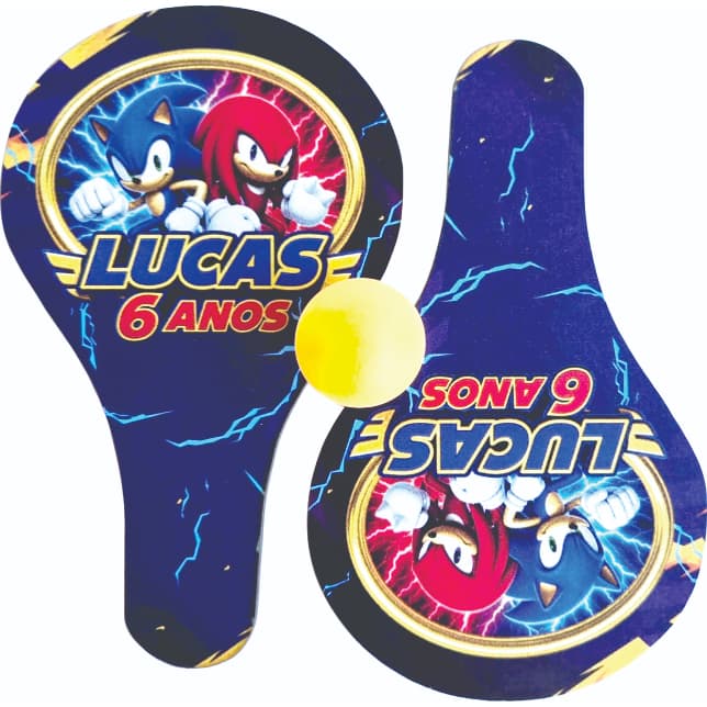 Raquete de Ping Pong Kit com 10 pares Personalizamos com qualquer tema