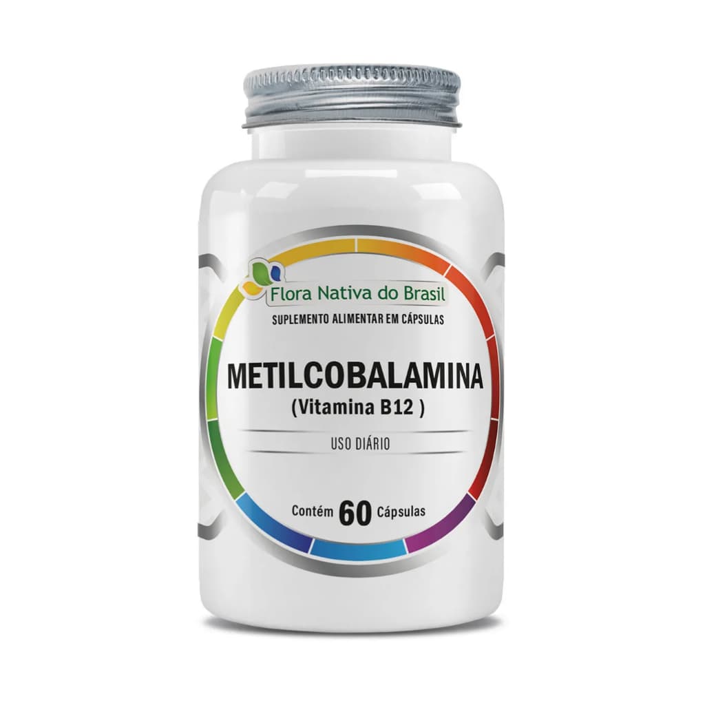 Vitamina B12 Metilcobalamina Flora Nativa 60 Cápsulas