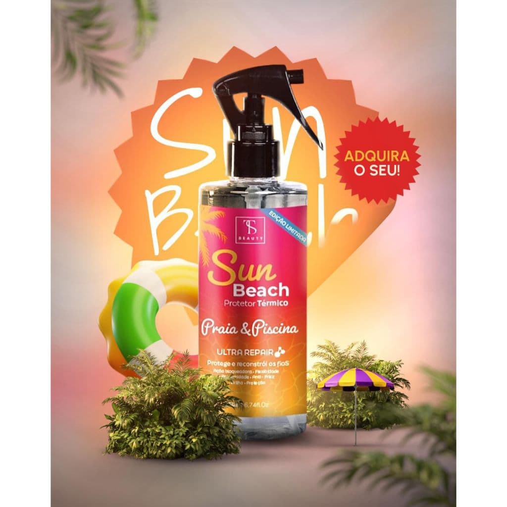 Protetor Térmico Sun Beach Praia & Piscina Anti-frizz 230c 200 ml | TS BEAUTY COSMÉTICOS