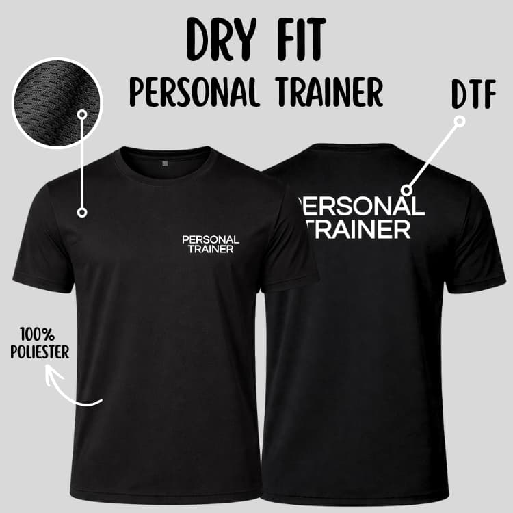 Camiseta Dry Fit 100% Poliamida Personal Trainer