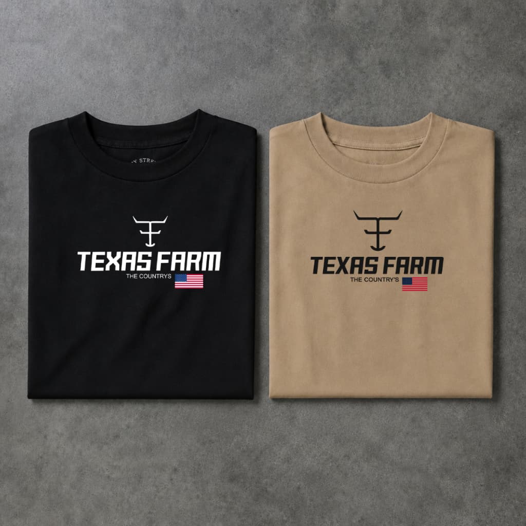 Kit Camiseta Texas Usa 2 Peças Masculinas Casual Rodeio Agro