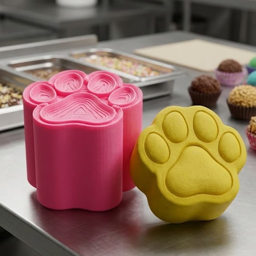 Kit Ejetor Modelador de Brigadeiro Tema Pata de Cachorro Doces Festa