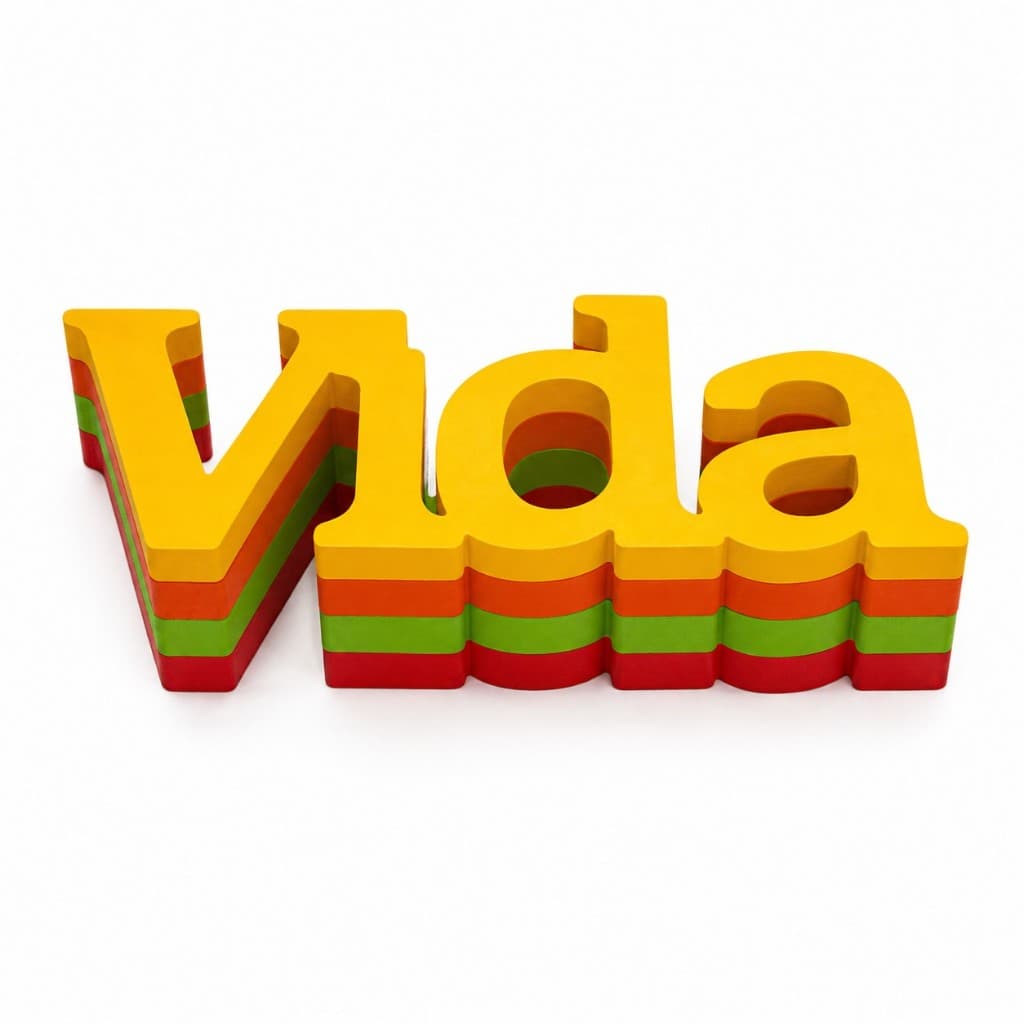 Placa Decorativa Vida Em Mdf Alto Padrão Para Ambientes