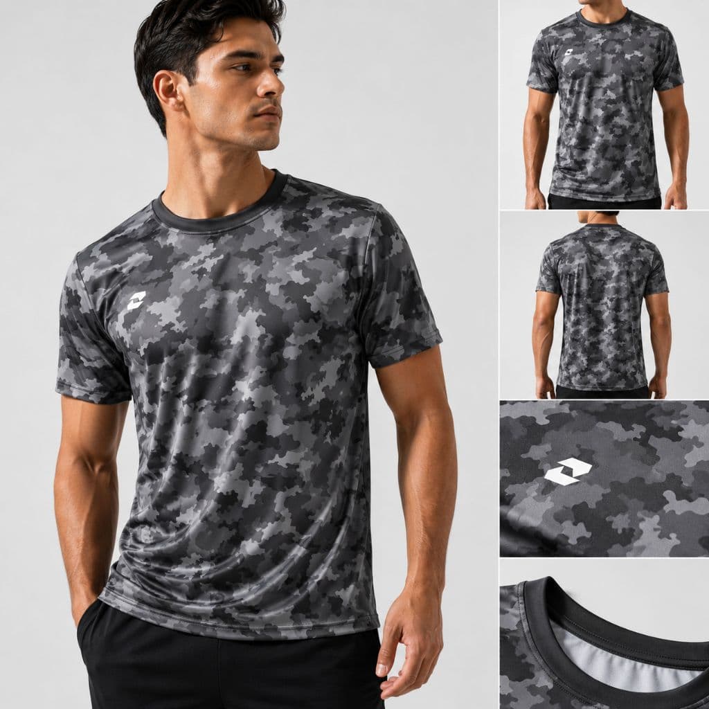 Camiseta Masculina Dry Fit Esportiva Trilha Trekking Corrida Leve Secagem Rápida