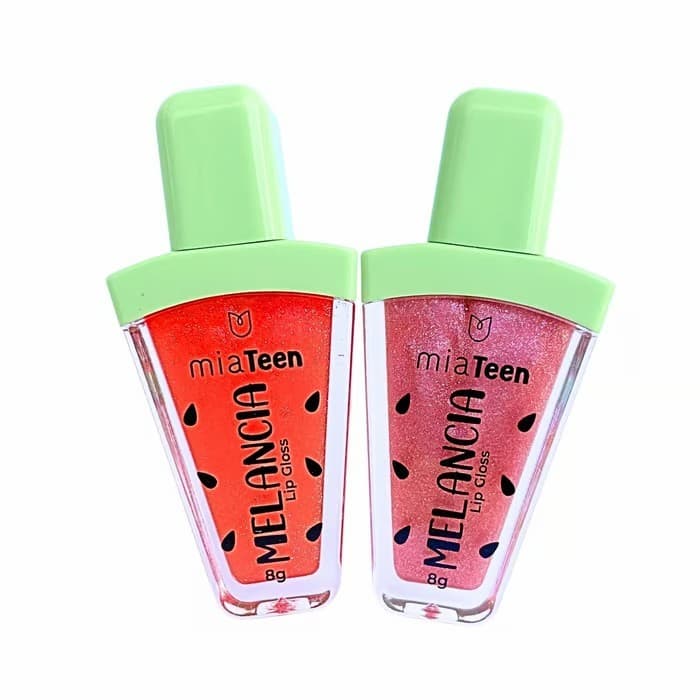 Lip Gloss Melancia Mia Make – Brilho Labial Hidratante Aroma Melancia