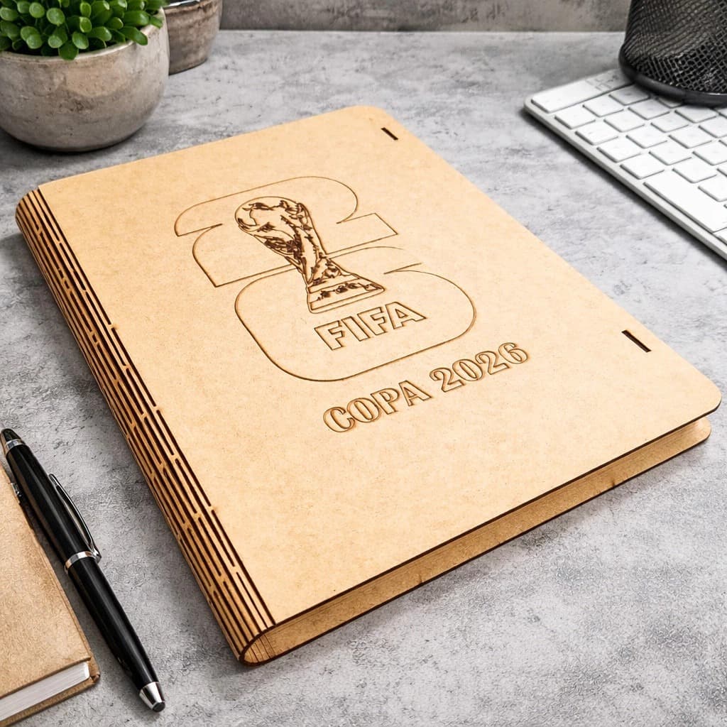 Caixa Porta Album Da Copa Do Mundo Em MDF Para Figurinhas Com Divisorias Personalizado