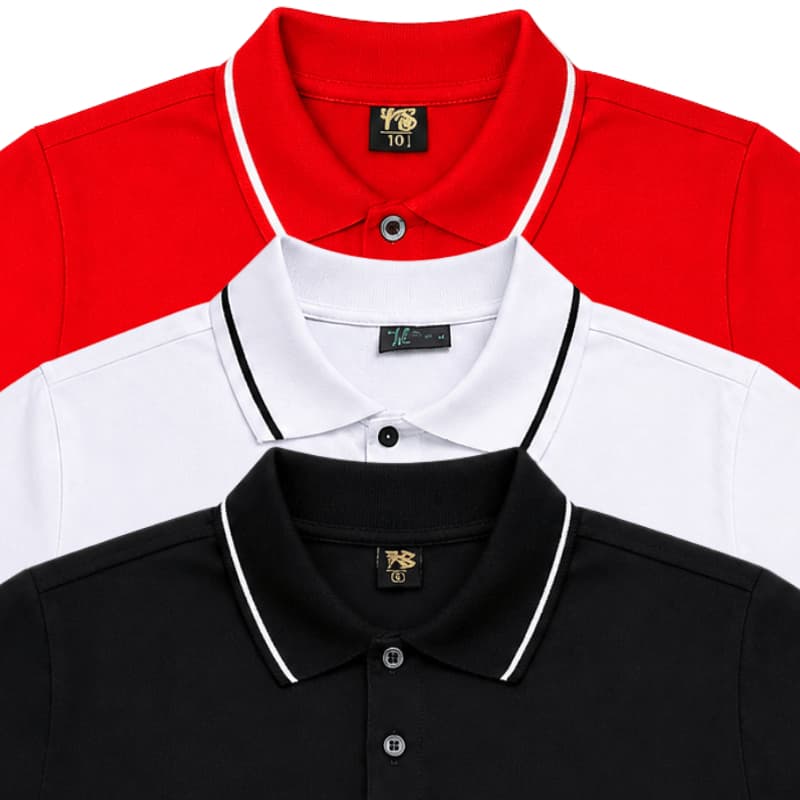 Kit 3 Camisa Gola Polo Malha Em Algodão Macio e Confortável.