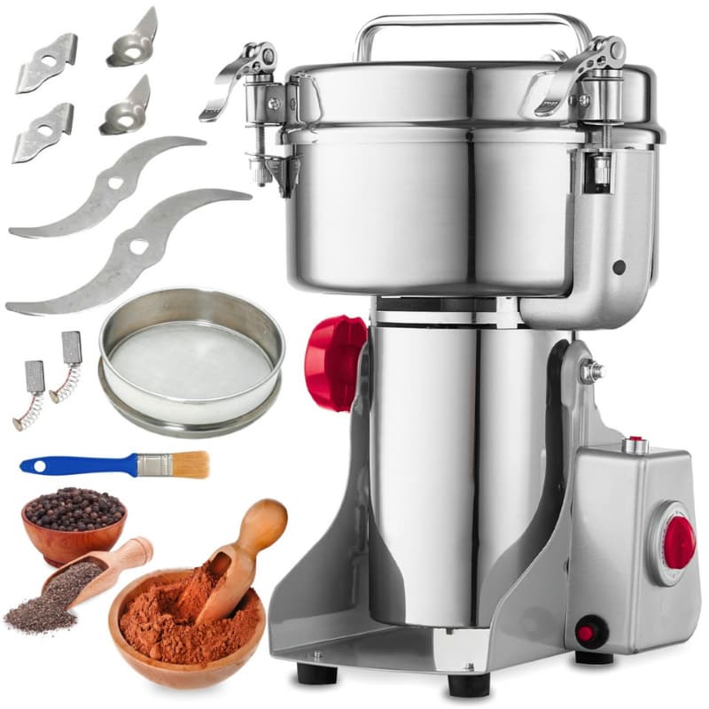Super Moedor Grãos Ervas Elétrico Profissional 3kg Aço Inox 220V