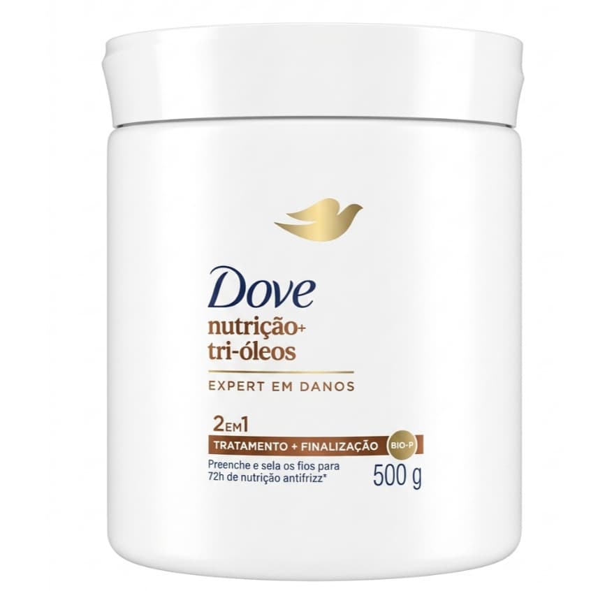Creme de Tratamento Dove Nutrição + Tri-Óleos 500g Original  2 em 1 Mais Leve e Menos Densa