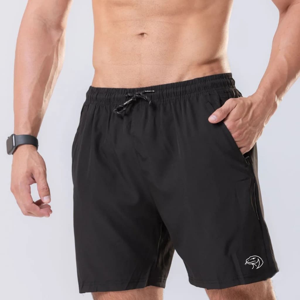 Bermuda Maculina Academia Tactel Short Masculino 2 Bolsos Secagem Rápida Praia Original Komodo