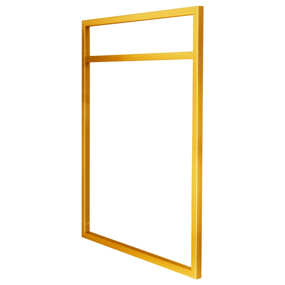 Estilo Industrial Metalon Duplo Dourado - Prateleira 40cm