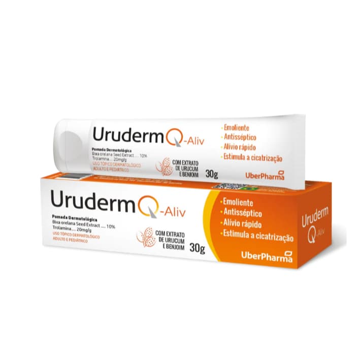 Uruderm Pós Sol Pomada Queimadura Assadura Vermelhidão 30g - Uberpharma