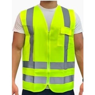 Colete Refletivo Amarelo Plastcor CLASSE 2 Segurança Alta Visibilidade EPI