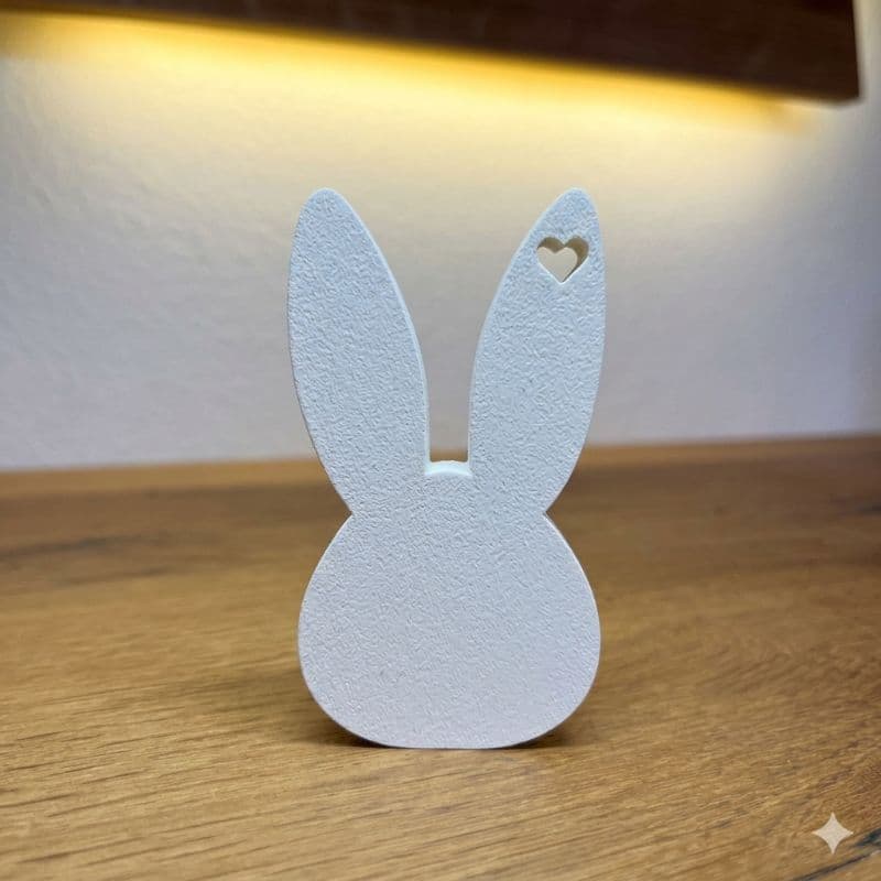 Coelho Decorativo Minimalista 3D Premium Enfeite de Mesa Moderno Luxo Quarto e Sala Estiloso Presente Criativo Exclusivo