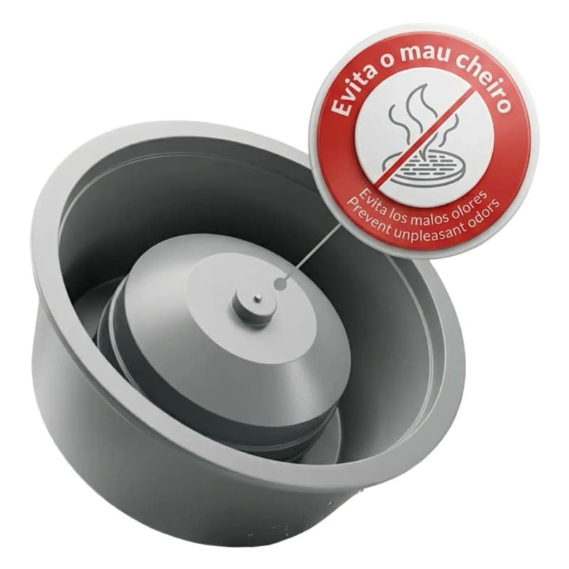 Adaptador Tira Mau Cheiro Ralos E Porta Grelhas Ralinho 10cm