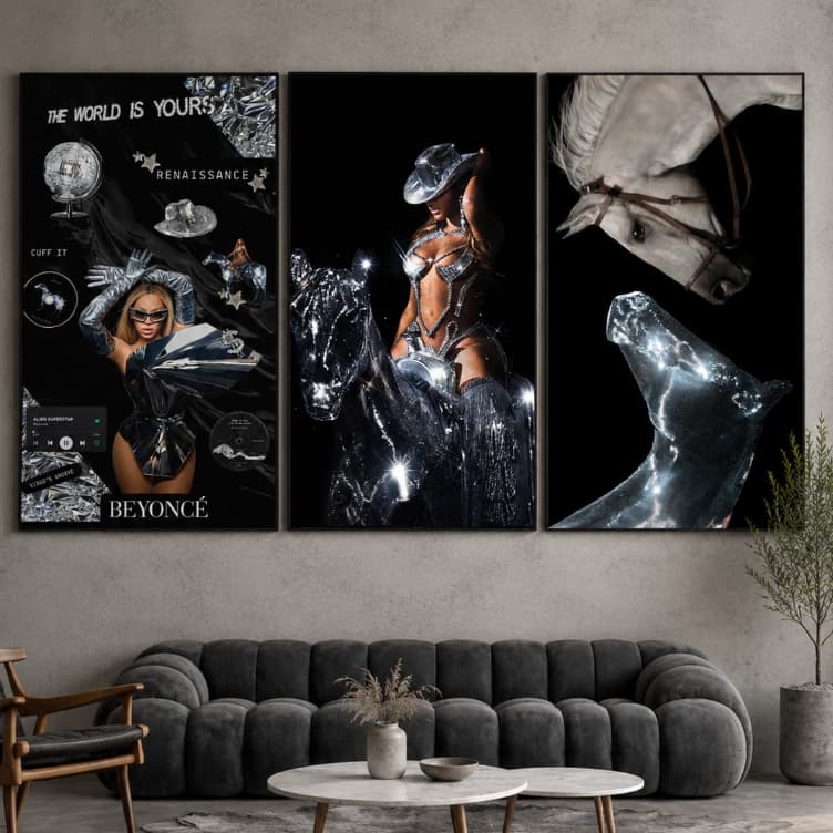 Kit Quadro Decorativo Beyoncé Album Renaissance Musica Spotify Grammy