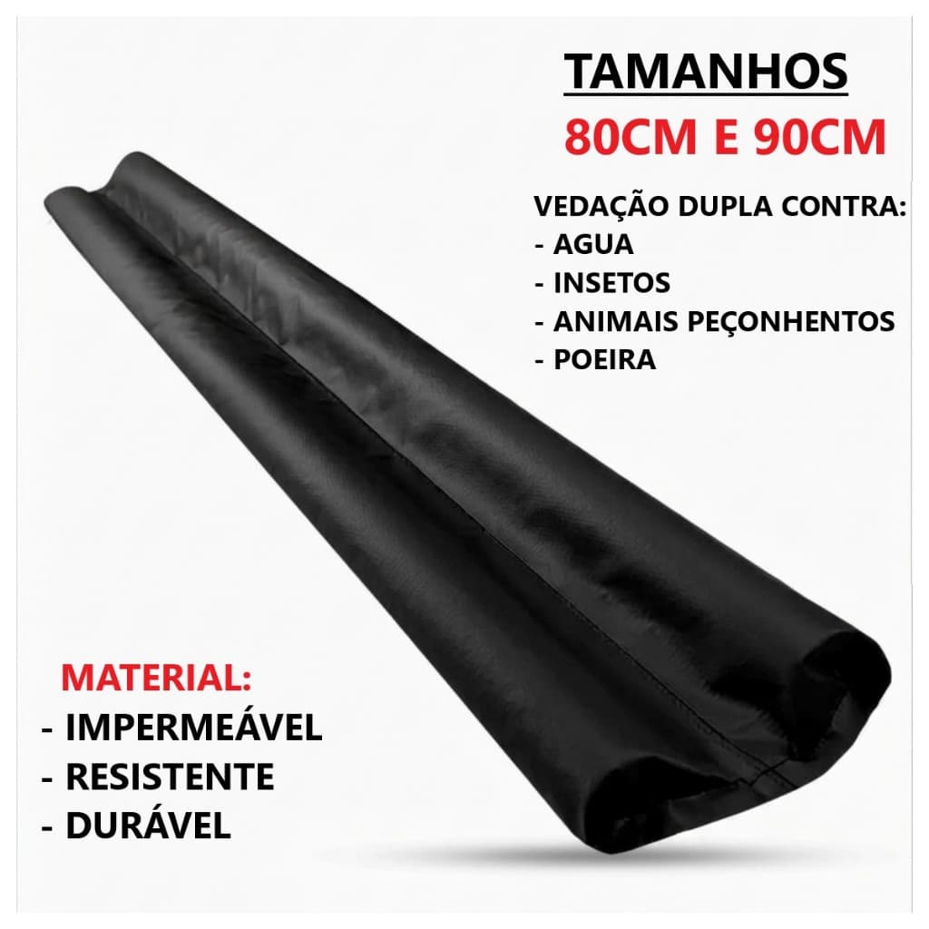 Rolinho Veda Porta Dupla Proteção Impermeável 80cm e 90cm Para Água Animais Peçonhentos Insetos
