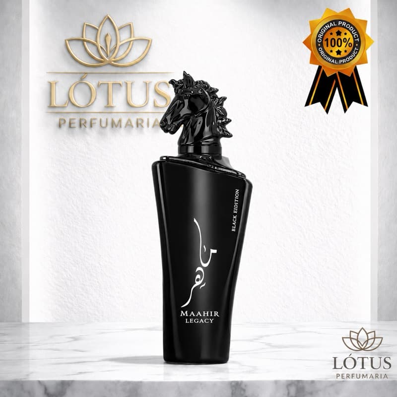 Perfume Árabe Masculino Lattafa Maahir Black- 100ml- EDP- Original
