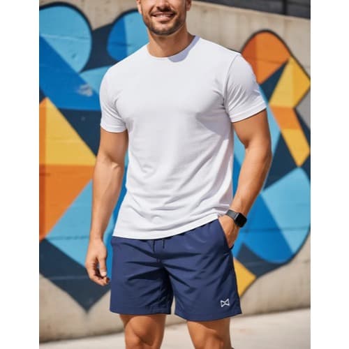 Bermuda Masculina Academia Casual Esportes Short Elastano Doublem