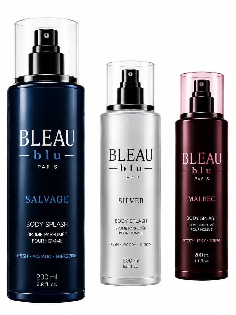 Body Splash Masculino Bleau Blu 200ml Inspirado em Perfumes Importados