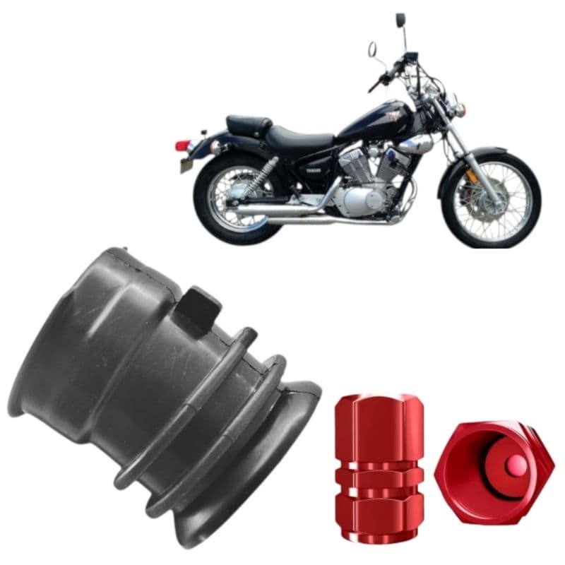 Condutor De Ar Duto De Ar Borracha Junção Yamaha Virago 250 Kansas, Furia Vblade Coletor Carburador