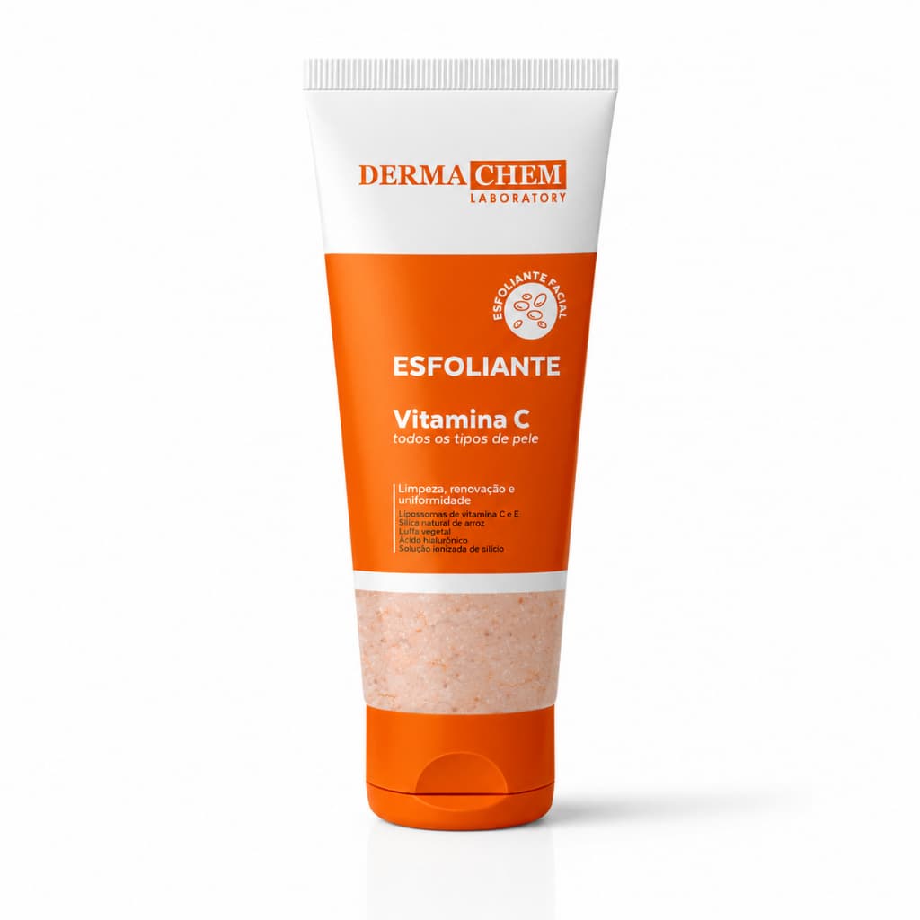 Esfoliante Facial Vitamina C Dermachem 100g Clareador Limpeza Profunda Skincare