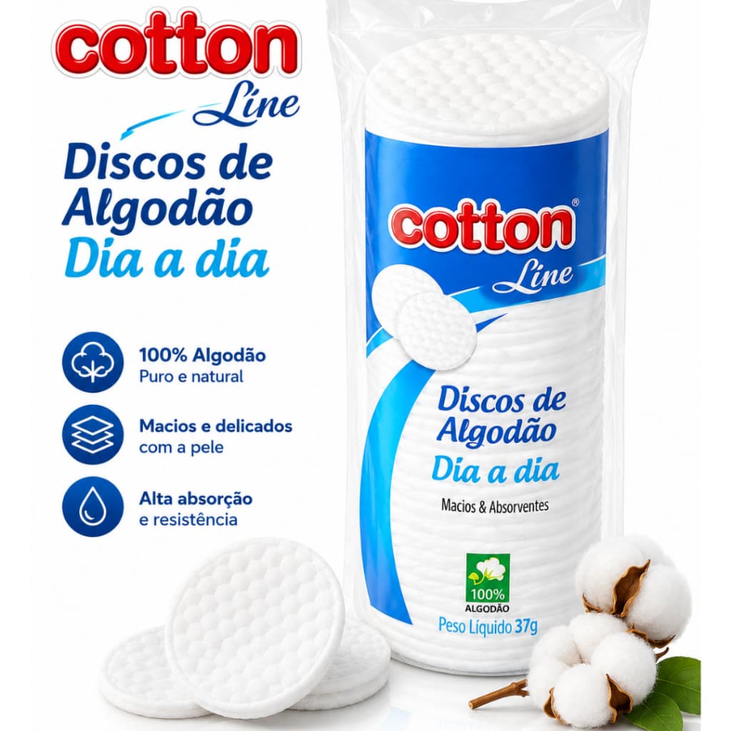 Algodão Disco Dia a Dia Cotton Line - 37g