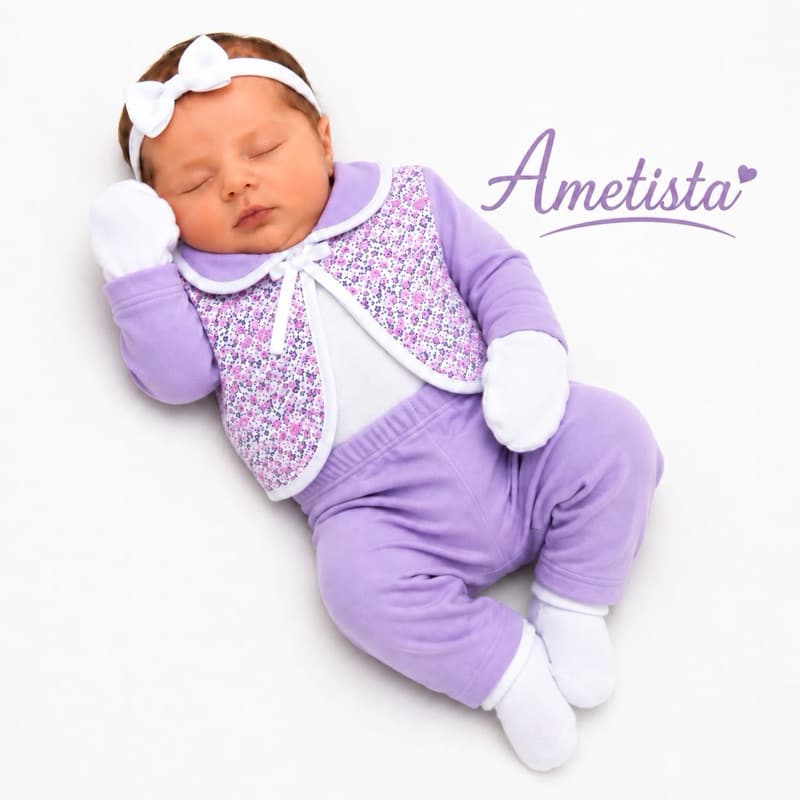 Kit Pagão Recém Nascido Menina e Menino 5 Peças Roupa De Bebê Enxoval Maternidade Casaquinho Luvas Meias RN