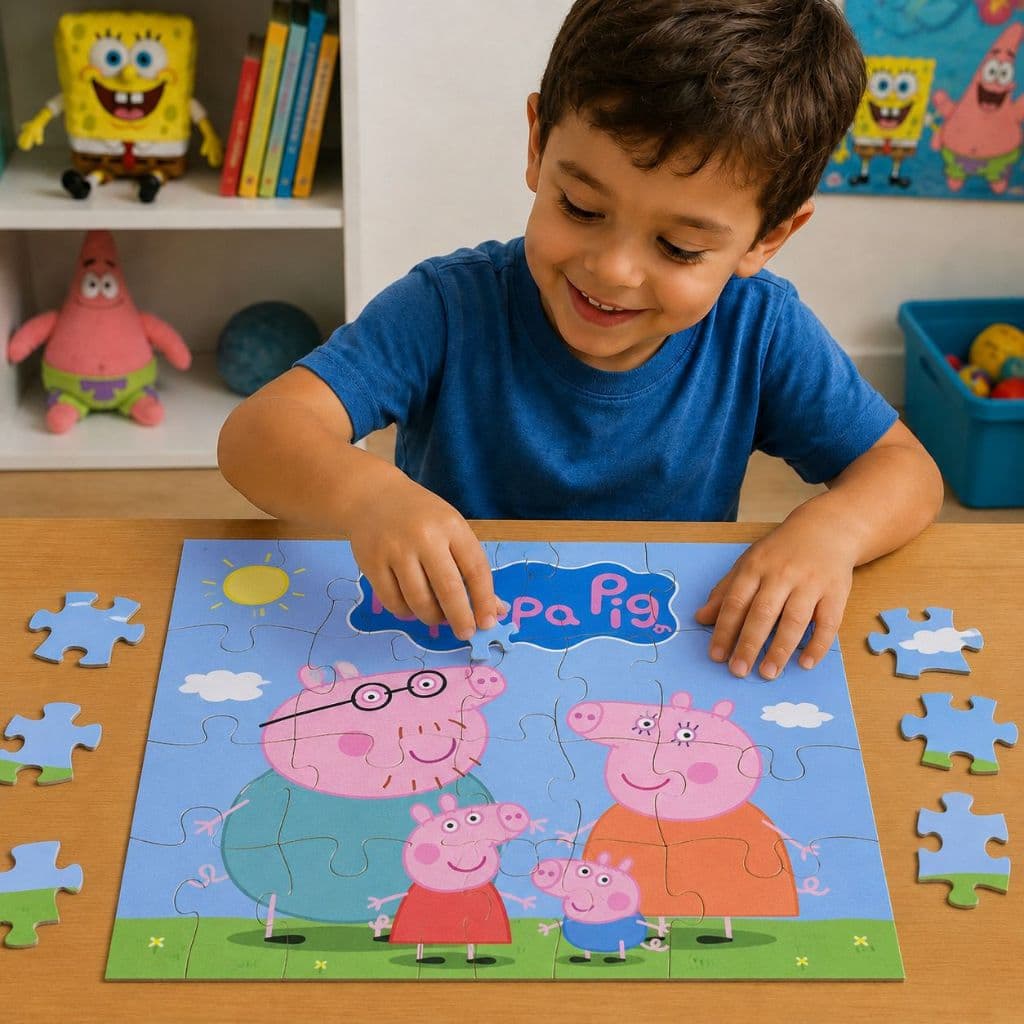 Quebra Cabeça Infantil Aniversário em MDF Novo