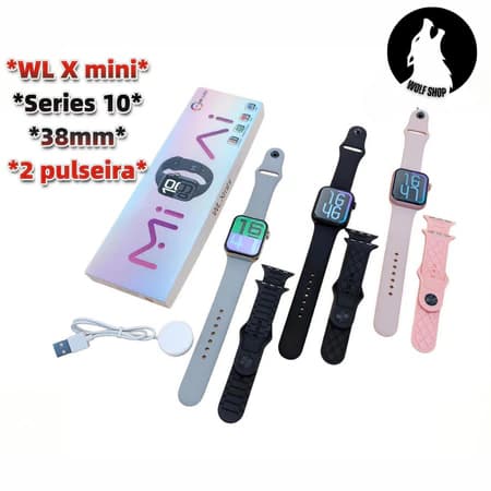 Smartwatch WL XMini S10 38MM Série 10 Faz Ligações Android iPhone - Benedo