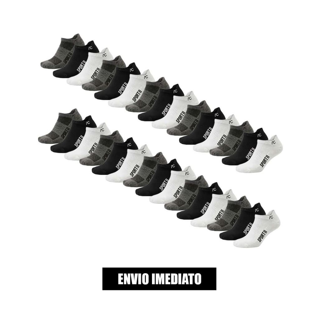 Kit 15 ou 30 pares de meias AC Sport soquete