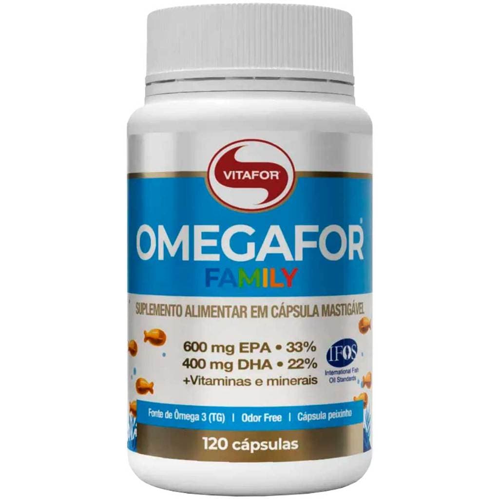 Omegafor Family Vitafor Omega 3 TG c/ 120 cápsulas Odor Free