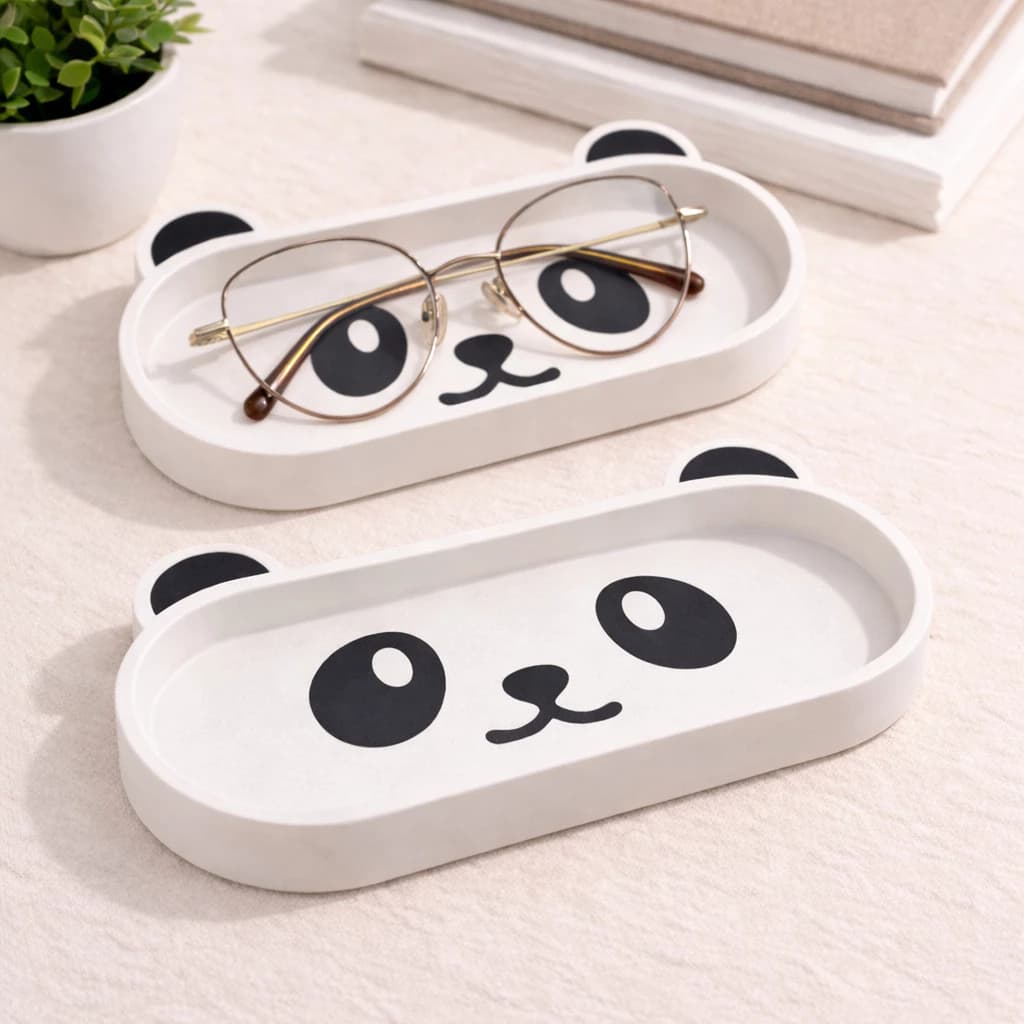 Porta Óculos Panda Suporte para Óculos Mesa Decorativo
