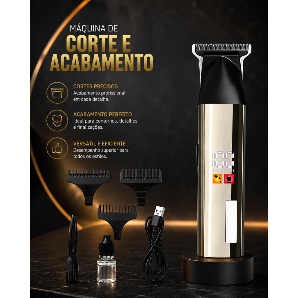 Maquina Cortar Cabelo Profissional  Para Acabamento
