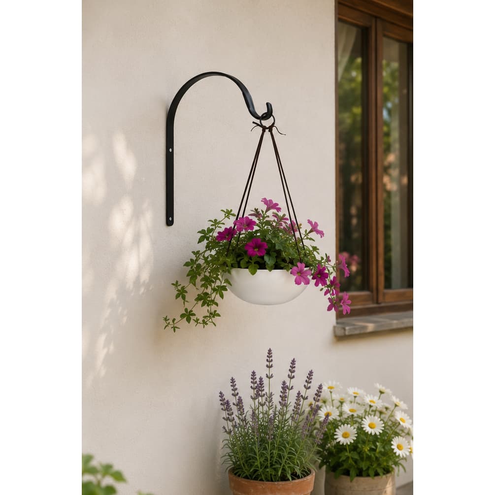 Suporte Rústico Gancho ideal P/ Jardim Pendurar Plantas Flores Vasos